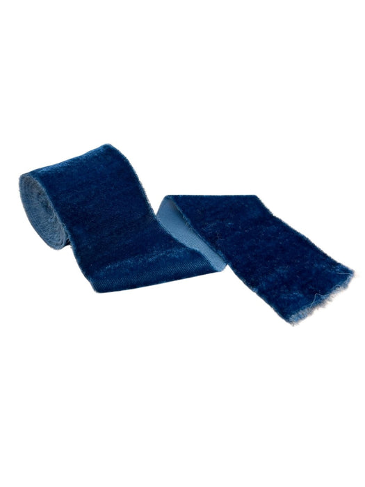 Blue Velvet Ribbon for Crafts - 2" x 1 Yard, 3 Rolls