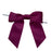 Pre-Tied Burgundy Satin Bows - 4 1/2" Wide, Set of 12