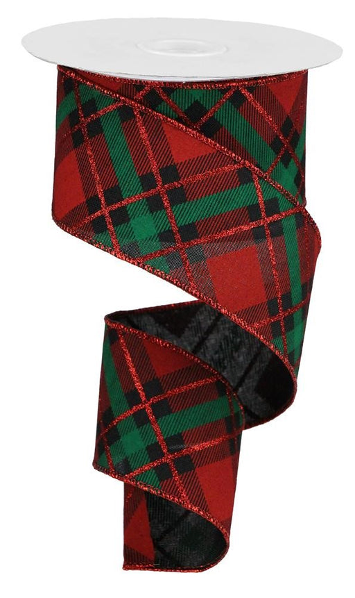 wired-edge-emerald-green-and-red-plaid-christmas-ribbon