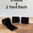 Black Velvet Ribbon for Crafts - 2" x 1 Yard, 3 Rolls