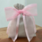 Pre-Tied Pink Organza Bows - 4" Wide, Set of 12