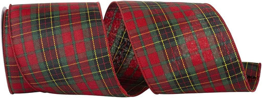 Wired-Edge-Red-Green-Christmas-Plaid-Ribbon