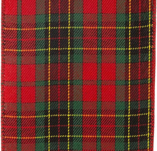 Red-Green-Tartan-Wired-Edge-Christmas-Ribbon