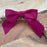 Pre-Tied Burgundy Satin Bows - 4 1/2" Wide, Set of 12