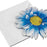 Blue 3-D Flower Pop Up Cards - 4" Wide, Set of 25