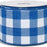 Royal Blue Plaid Wired Ribbon - 2 1/2 Inch x 10 Yards