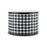 Black White Houndstooth Wired Ribbon - 2 1/2" x 10 Yards, Wired Edges