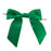 Pre-Tied Emerald Green Satin Bows - 4 1/2" Wide, Set of 12