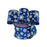 Royal Blue Snowflakes Wired Ribbon - 2 1/2" x 10 Yards