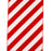 Red & White Striped Ribbon - 6" x 10 Yards