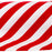 Red & White Striped Ribbon - 6" x 10 Yards