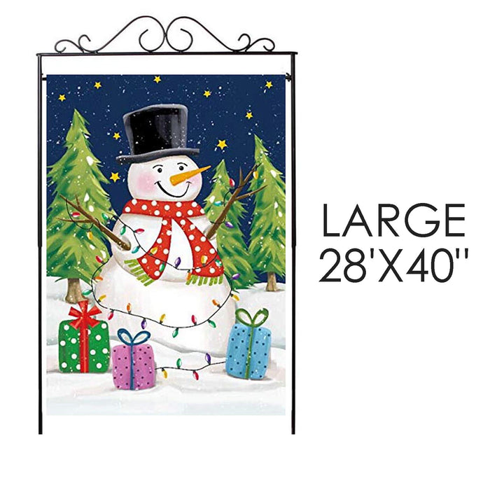 Decorative Christmas House Flag Snowman - 28"x40"