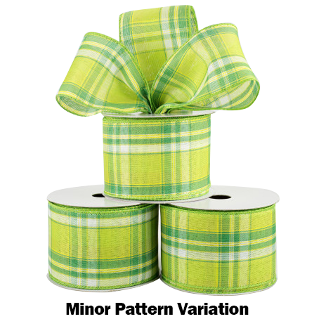 green-plaid-wired-edge-ribbon