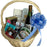 baby blye gift basket bows ribbons