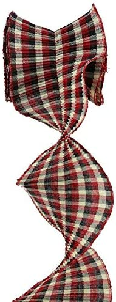 classic-christmas-plaid-pleated-ribbon