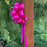 8" fuchsia pull bow