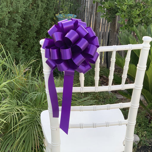 purple pull bows