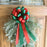 Red & Green Christmas Pull Bows - 8" Wide, Set of 6