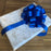 6 Bright Blue 8" Pull Bows, Baby Shower, It's a Boy, Gender Reveal, Beach Decor, Gift Basket, Christmas, Party Decorations