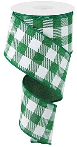 buffalo-plaid-wired-edge-christmas-tree-ribbon