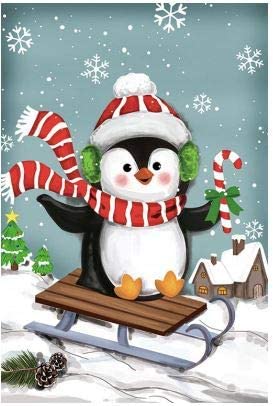 cute-sledding-penguin-christmas-flag