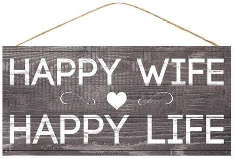 happy-wife-wooden-sign