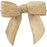 Pre-Tied Beige Jute Burlap Bows - 3" Wide, Set of 12