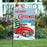 Merry Christmas  Vintage Red Truck  Winter Scene Garden Flag