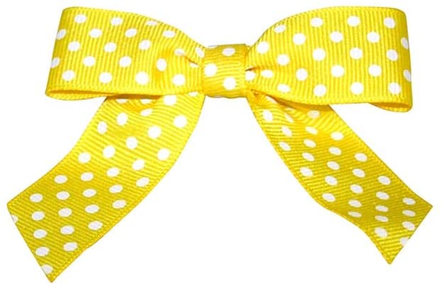 bright-yellow-polka-dot-pre-tied-bows