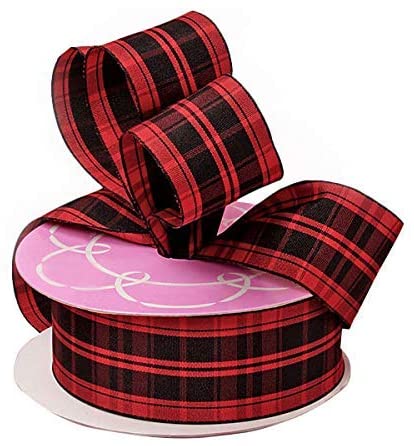 red-black-plaid-christmas-ribbon