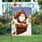 Santa arriving with gifts garden flag