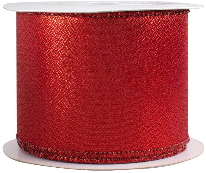 Metallic-Red-Wired-Edge-Christmas-Ribbon