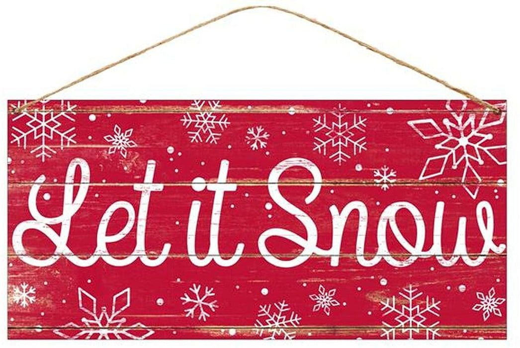 red-let-it-snow-wooden-christmas-sign