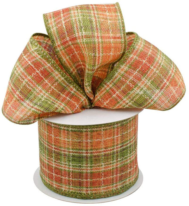 autumn-plaid-wired-ribbon