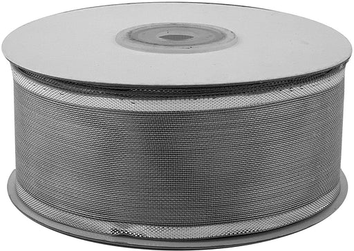 metallic-silver-edge-mesh-ribbon