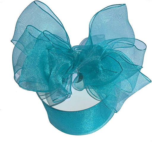 turquoise-sheer-christmas-ribbon