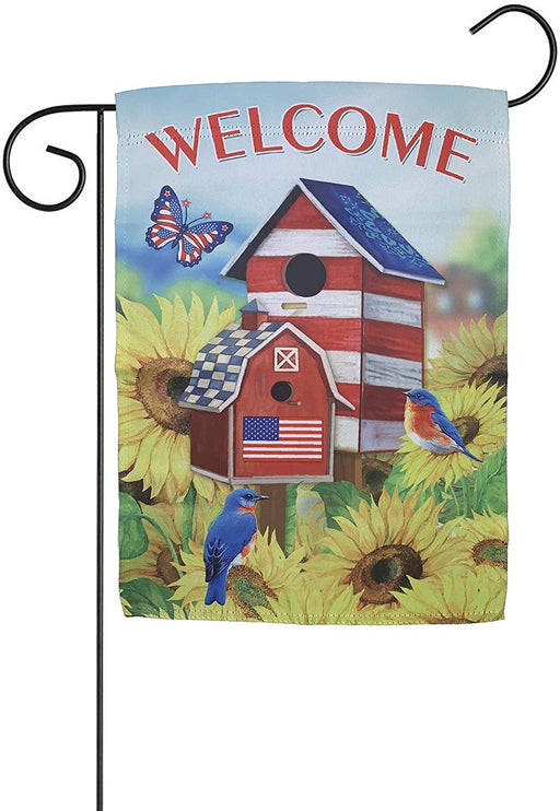 welcome-yard-flag-bird-lovers