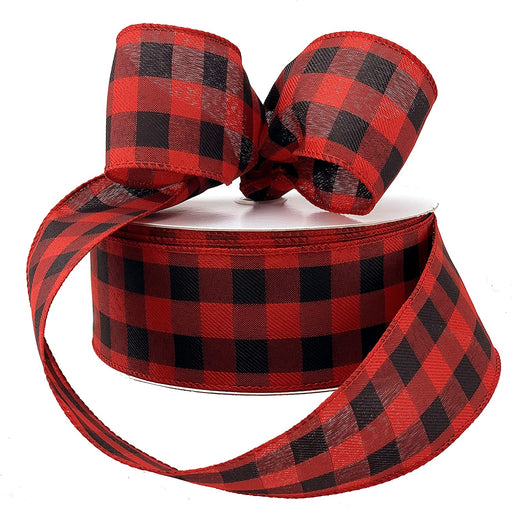 red-black-buffalo-plaid-wired-edge-ribbon