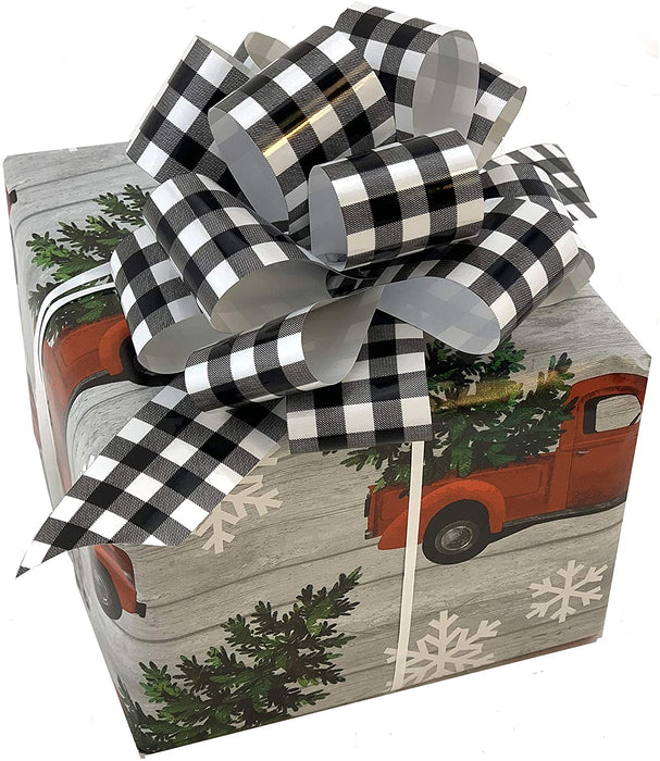 white-black-buffalo-plaid-gift-bow