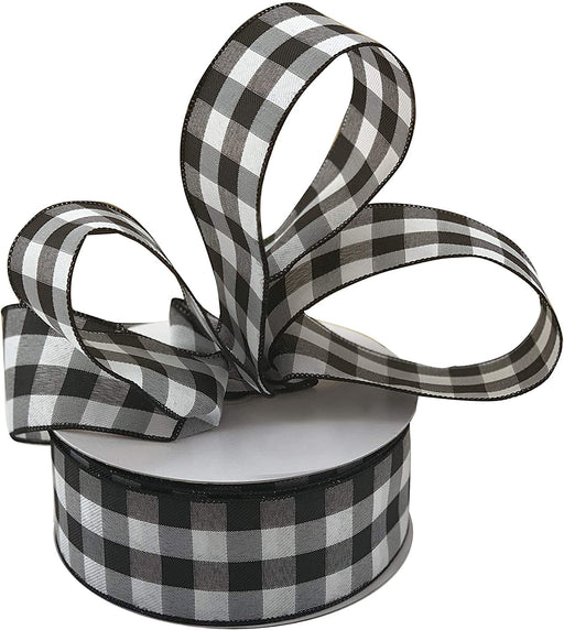 checkered-wired-edge-ribbon