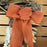 Orange Fabric Burlap Woven Ribbon - 2 1/2" x 10 Yards