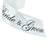 White Wired Wedding Ceremony Ribbon – 4” x 10 Yards, Bride & Groom