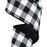 Black White Buffalo Plaid Ribbon - 2 1/2" x 10 Yards