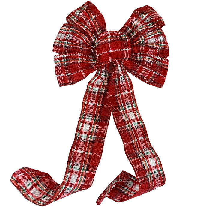 plaid-christmas-wreath-bows