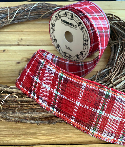 vintage-wired-edge-plaid-christmas-ribbon