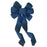 Navy Blue Burlap Wreath Bow - 10" Wide, 18" Long Tails