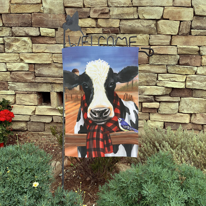 buffalo-plaid-scarf-cow-flag