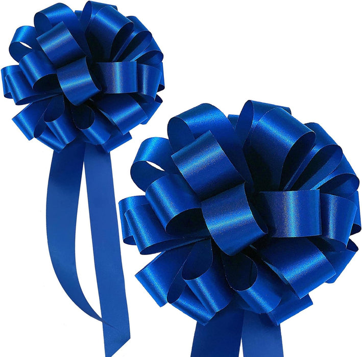 Wedding Pew or Gift Wrapping Pull Bows - 8" Wide, Set of 6