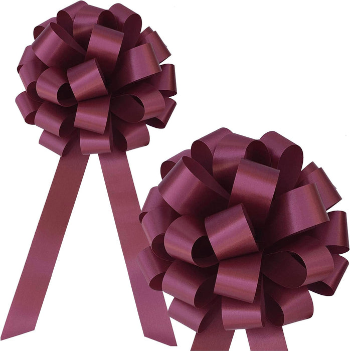 Wedding Pew or Gift Wrapping Pull Bows - 8" Wide, Set of 6