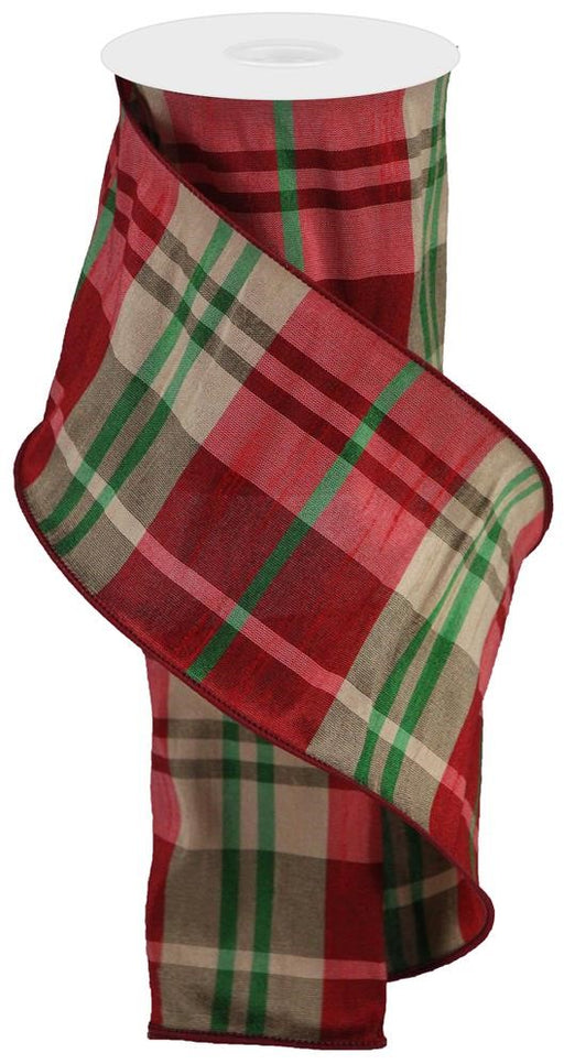 vintage-wired-edge-plaid-christmas-ribbon